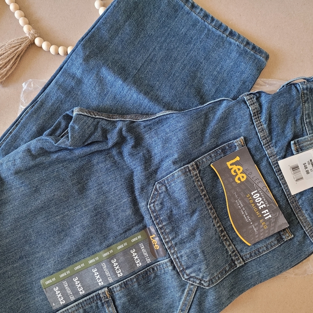 Lee Men's Utility Carpenter Jeans Size 34x32 - Picture 8 of 12